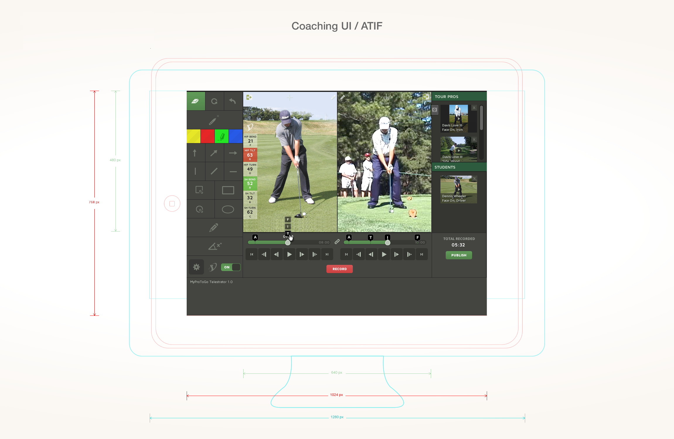 GolfTEC app screen