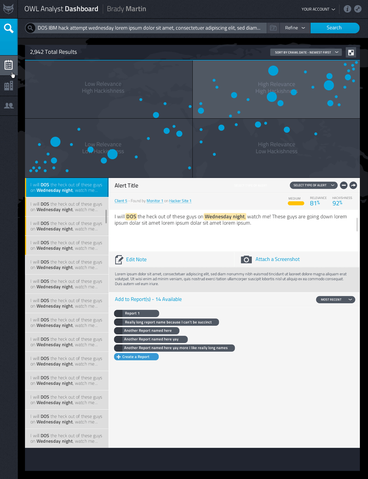 One World Labs Search Visualization